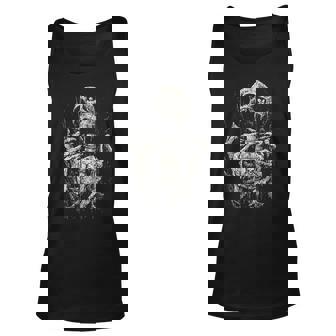 Vintage Halloween Skeleton Costume Halloween Funny Gifts Unisex Tank Top | Mazezy