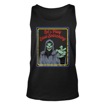 Vintage Horror Soul Searching Grim Reaper Reaper Tank Top | Mazezy DE