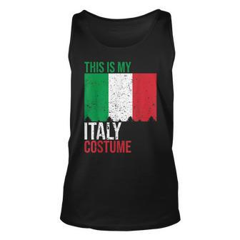 Vintage This Is My Italy Flag Costume For Halloween Halloween Tank Top | Mazezy