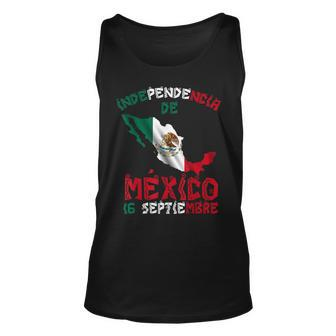 Vintage Mexico Flag 16Th September Mexican Independence Day Tank Top - Seseable