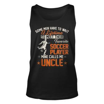 Vintage My Favorite Soccer Player Calls Me Uncle Football Unisex Tank Top | Mazezy UK