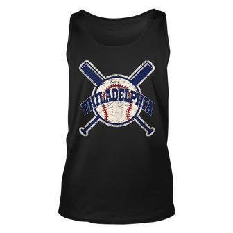 Vintage Philadelphia Baseball Retro Philly Cityscap Tank Top - Seseable