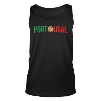 Vintage Portugal Culture Flag Portuguese Soccer Pride Unisex Tank Top | Mazezy
