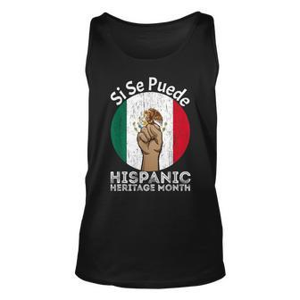 Vintage Proud Mexica Flag National Hispanic Heritage Month Tank Top - Seseable