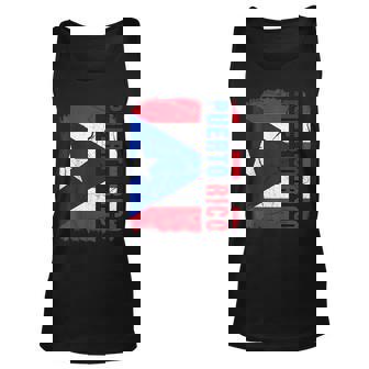 Vintage Puerto Rican Flag Puerto Rico Pride Roots Heritage Unisex Tank Top - Thegiftio