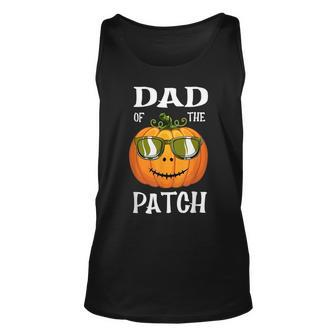 Vintage Pumpkin Dad Of The Patch Halloween Men Kids For Dad Tank Top | Mazezy