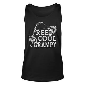 Vintage Reel Cool Grampy Fishing For Dad Or Grandpa Tank Top | Mazezy