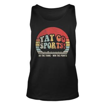 Vintage Retro Yay Go Sports Sports Tank Top - Monsterry