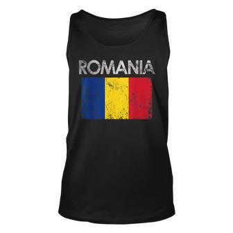 Vintage Romania Romanian Flag Pride Pride Month Tank Top | Mazezy UK