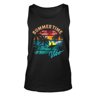 Vintage Summer Vibes Retro Summertime Summer Tank Top | Mazezy