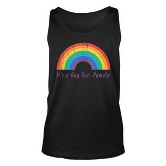 Viral Meme Its A Gay Bar Pamela Minnesota Lgbtq Pride Unisex Tank Top | Mazezy