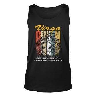 Virgo Queen Birthday Knows More Than She Says Tank Top | Mazezy
