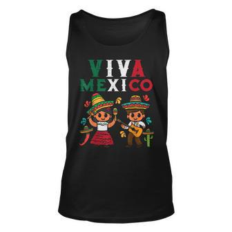 Viva Mexico Boy Girl Maracas Guitar Mexican Independence Kid Guitar Tank Top | Mazezy