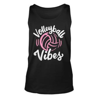 Volleyball Vibes Volleyball Funny Gifts Unisex Tank Top | Mazezy