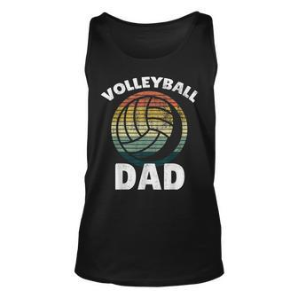 Volleyball Vintage I Dad Father Support Teamplayer Gift Unisex Tank Top | Mazezy DE