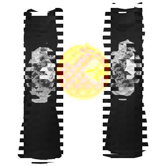 Waffle Cosume Easy Last Minute Halloween Breakfast Dessert Gift For Women Unisex Tank Top - Thegiftio UK