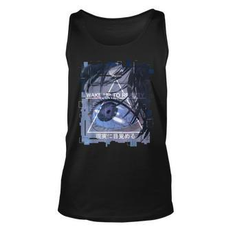 Wake Up To Reality In Japanese Vaporwave Retro Vibes Tank Top - Monsterry CA