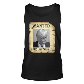 Wanted Donald Trump For President 2024 Vintage Tank Top | Mazezy