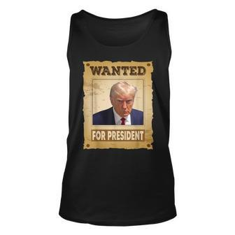 Wanted Donald Trump For President Hot Vintage Legend Tank Top | Mazezy