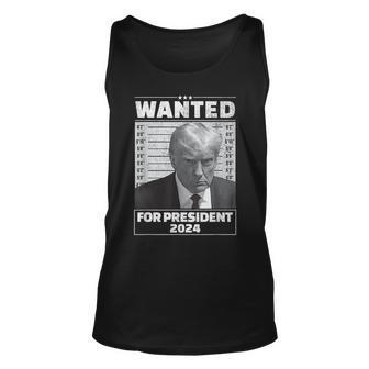 Wanted For President 2024 Trump Hot Tank Top | Mazezy