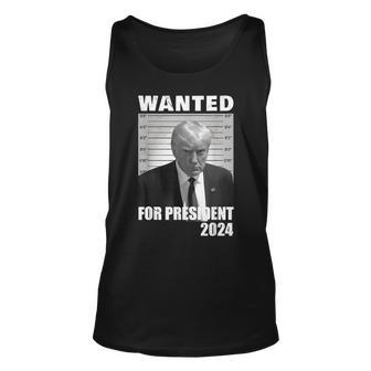 Wanted For President 2024 Trump Hot Tank Top | Mazezy AU