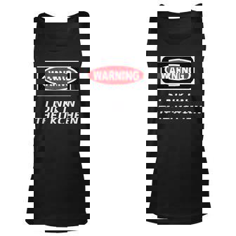 Warning I Dink In The Kitchen Pickleball T Unisex Tank Top | Mazezy