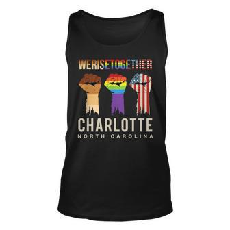 We Rise Together Lgbt Charlotte Pride North Carolina Unisex Tank Top | Mazezy