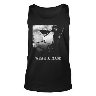 Wear A Mask A Halloween Horror Mask Halloween Tank Top | Mazezy UK