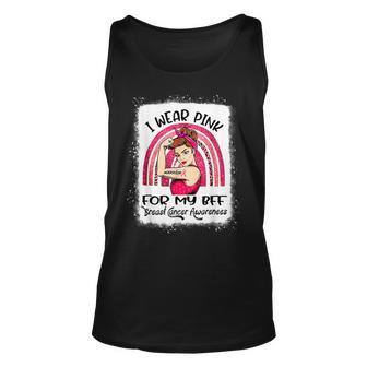 I Wear Pink For My Best Friend Bff Breast Cancer Awareness Tank Top