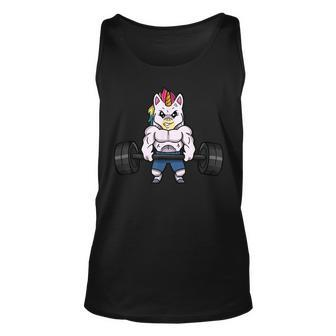 Weightlifting Unicorn Funny Powerlifting Fitness Gym Unisex Tank Top - Monsterry DE