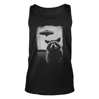 Weird Ufo Raccoon Alien Tank Top - Seseable