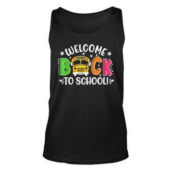Welcome Back To School Bus Driver First Day Of School Bus Tank Top | Mazezy