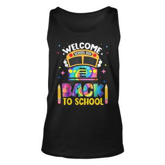 Welcome Back To School Bus Driver 1St Day Tie Dye Tank Top - Seseable