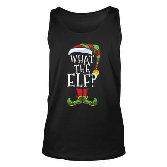 What The Elf Family Matching Christmas Group Funny Elves Gift For Women Unisex Tank Top - Thegiftio UK