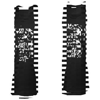 Whats Your Favorite Scary Movie Scary Funny Gifts Unisex Tank Top | Mazezy