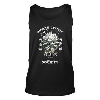 White Lotus Kung Fu Kung Fu Funny Gifts Unisex Tank Top | Mazezy
