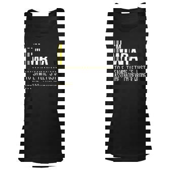 Wira Name Gift Im Wira Im Never Wrong Unisex Tank Top - Seseable