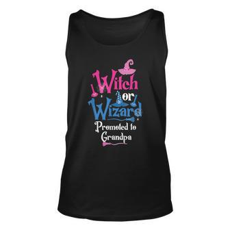 Witch Or Wizard Promoted To Grandpa Gender Reveal Party Unisex Tank Top | Mazezy CA