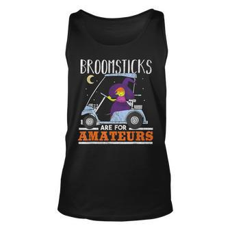 Witch Riding A Golf Cart Halloween Witches Tank Top - Thegiftio UK