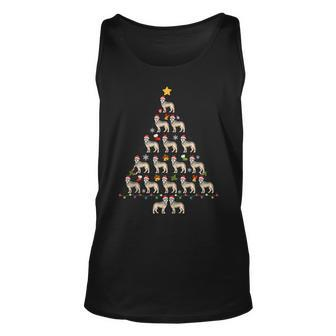 Wolf Christmas Tree Ugly Christmas Sweater Tank Top - Monsterry CA