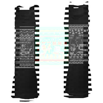 Woman Yelling At Cat Meme Ugly Christmas Sweater Style Tank Top | Mazezy