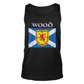 Wood Clan Scottish Name Scotland Flag Wood Funny Gifts Unisex Tank Top | Mazezy