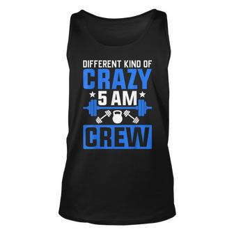 Workout Squad 5Am Crew Funny Gym Quote Unisex Tank Top - Seseable