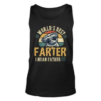 Worlds Best Farter I Mean Father Best Dad Ever Cool Dog Unisex Tank Top - Seseable
