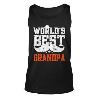 Worlds Best Grandpa - Funny Grandpa Unisex Tank Top - Seseable