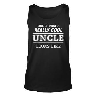 Worlds Best Uncle Really Cool Uncle T Gift Unisex Tank Top | Mazezy CA
