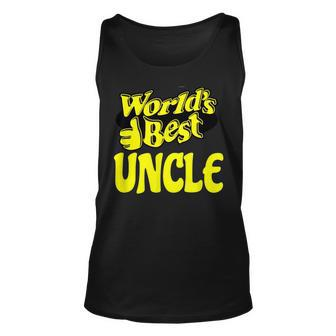 Worlds Best Uncle T Unisex Tank Top | Mazezy DE