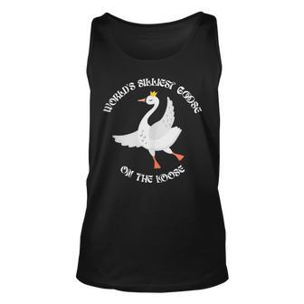 Worlds Silliest Goose On The Loose Funny Unisex Tank Top | Mazezy AU