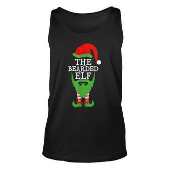 Xmas Holiday Matching Ugly Christmas Sweater The Bearded Elf Tank Top | Mazezy