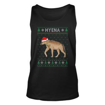 Xmas Hyena Ugly Christmas Sweater Party Tank Top - Monsterry